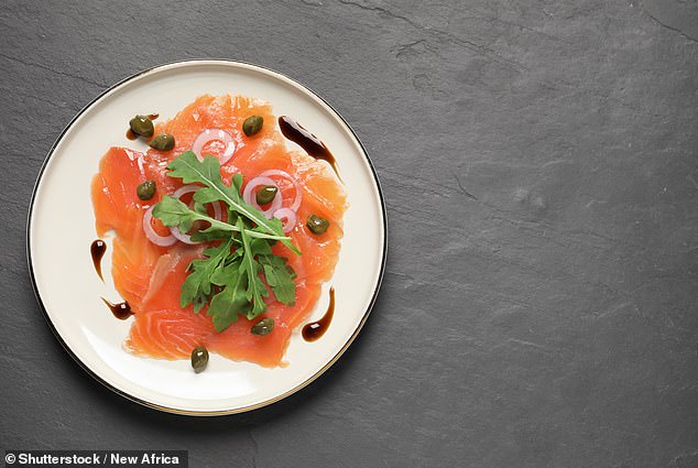 Cabeca used a 'keto-green' diet to help reverse her menopause, which emphasizes healthy fats such as salmon, herbs and greens (stock image)