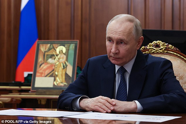 The UK and its allies Sweden, France, Germany and The Netherlands said the 'barbaric' act - using a neurotoxin that is classed as a chemical weapon - could only have been carried out by Vladimir Putin's (pictured) government