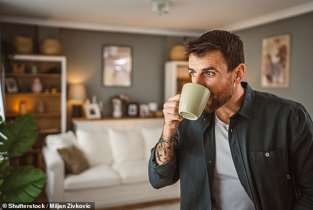 The doctors also said that having coffee and a supplement that is also a stimulant may also damage brain health (stock image)