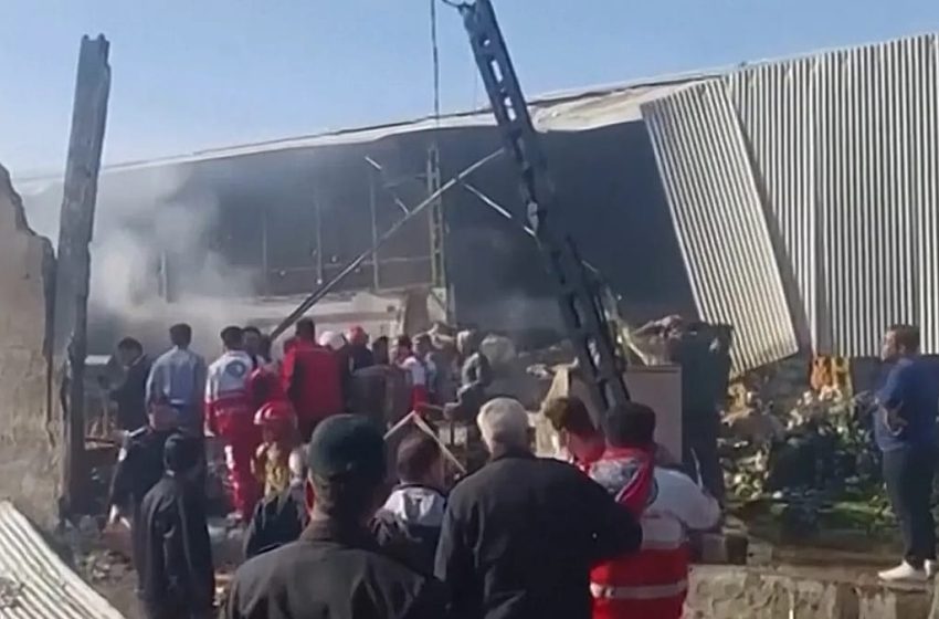  Military helicopter crashes into market in central Iran, killing four