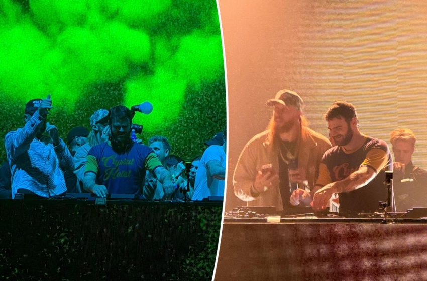  Travis Kelce, George Kittle, Rob Gronkowski crash Chainsmokers’ Super Bowl Bay Area party