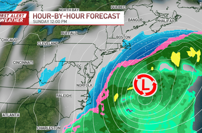  Storm today brings gusty winds, snow and flooding risk – NBC Boston