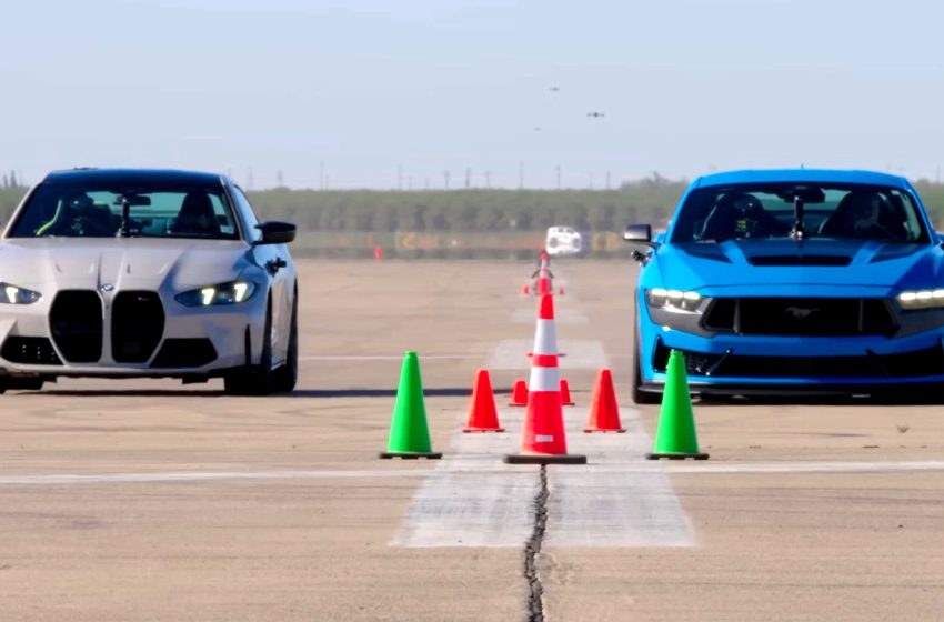  There’s Only One Way A Mustang Dark Horse Can Beat A BMW M4 Like This