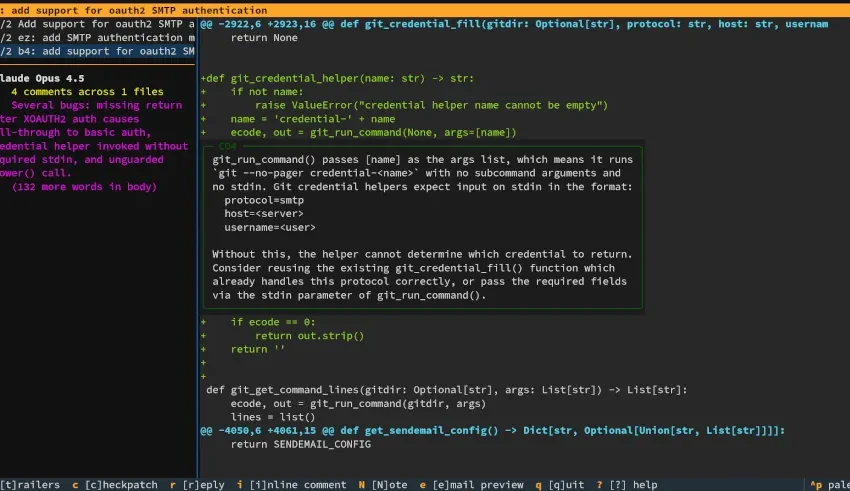  Linux’s b4 Kernel Development Tool Now Dog-Feeding Its AI Agent Code Review Helper