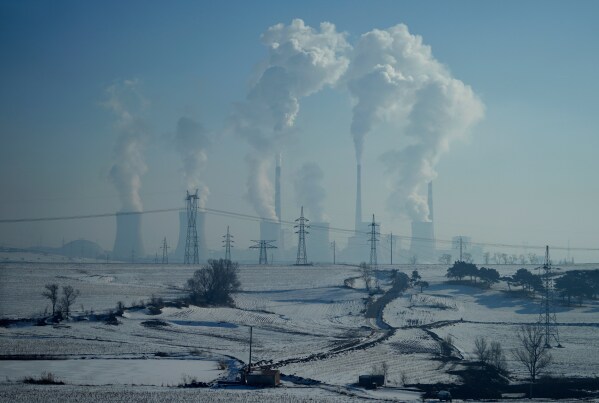 A power plant near Shenyang in northwestern China's Liaoning province on Jan. 3, 2026. (AP Photo/Ng Han Guan)