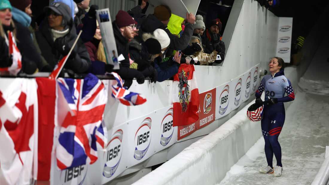 Katie Uhlaender of the U.S. after finishing a women’s skeleton race heat in March. After she appealed, she was denied her chance to compete at her sixth Winter Games.