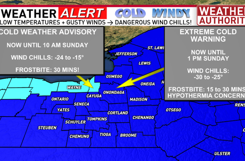  Dangerous wind chills along with greasy and icy roads continue through Sunday
