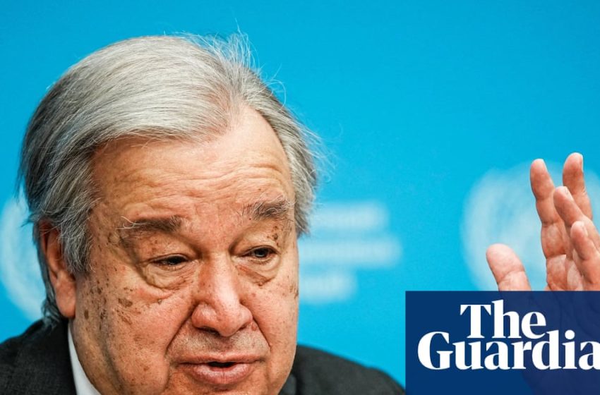  Global economy must move past GDP to avoid planetary disaster, warns UN chief | United Nations