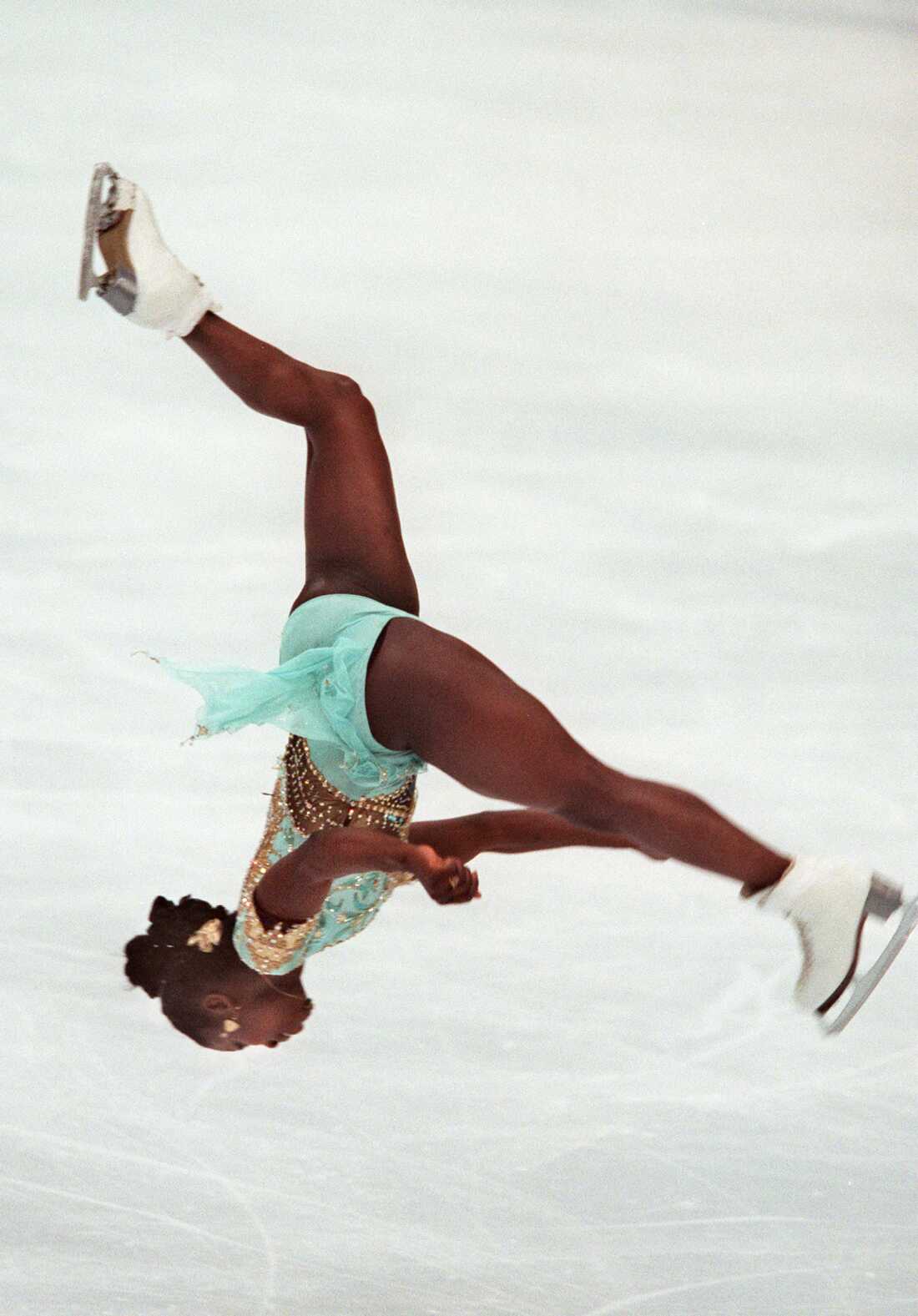 Surya Bonaly of France performed an illegal backflip at the 1998 Olympics.