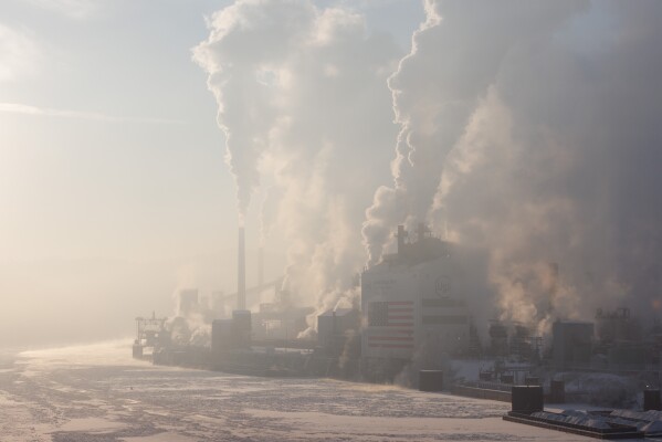 U.S. Steel's Clairton Coke Works in Clairton, Pa., on Monday, Feb. 9, 2026. (Quinn Glabicki/Pittsburgh's Public Source via AP)