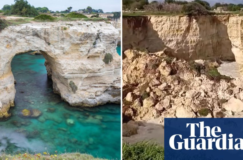  Italy’s famous Lovers’ Arch collapses into the sea on Valentine’s Day | Italy
