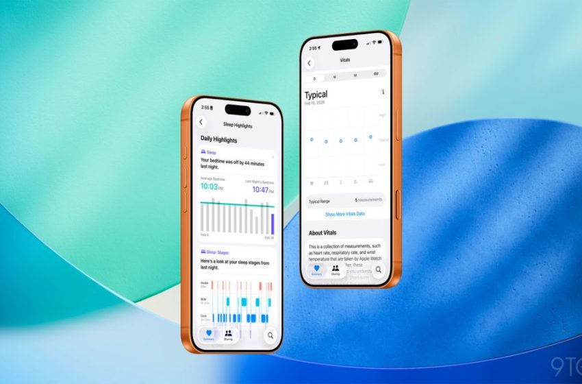  iOS 26.4 adds more Sleep and Vitals data to Apple Health