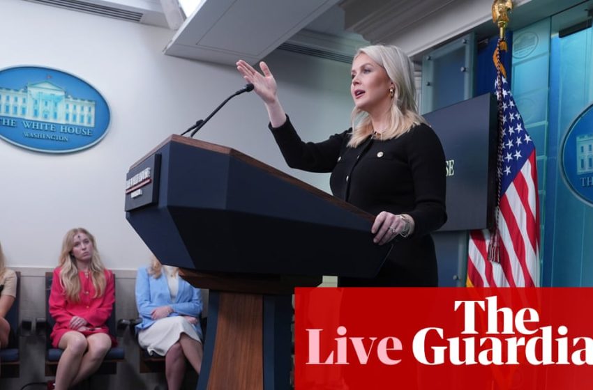  White House says diplomacy is ‘always’ Trump’s top option for Iran – US politics live | US politics