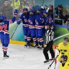 Team USA forward Taylor Heise, #27, celebrates scoring her team's second goal during Monday's Olympic semifinal match against Sweden. After a 5-0 win, the U.S. now advances to play in Thursday's gold medal match. 