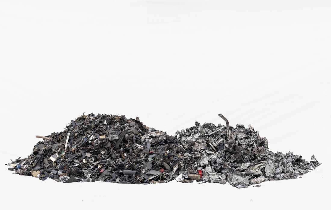 Shredded cars in the Netherlands.