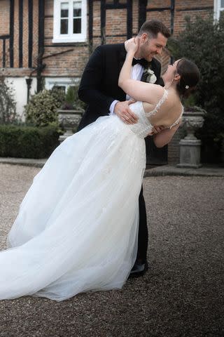 Joe Stewart and Alex Stewart on their wedding day. James Bouckley