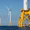 Wind turbines are seen off the coast of Rhode Island. The Trump administration has tried to stop construction of five offshore wind projects that are being built along the East Coast.