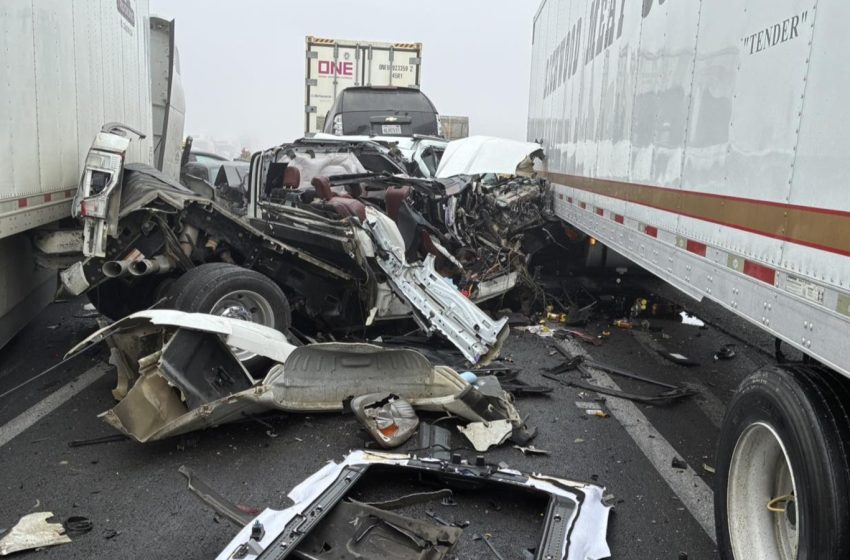  Highway 99 in Tulare County reopens after 59-vehicle pileup, CHP says