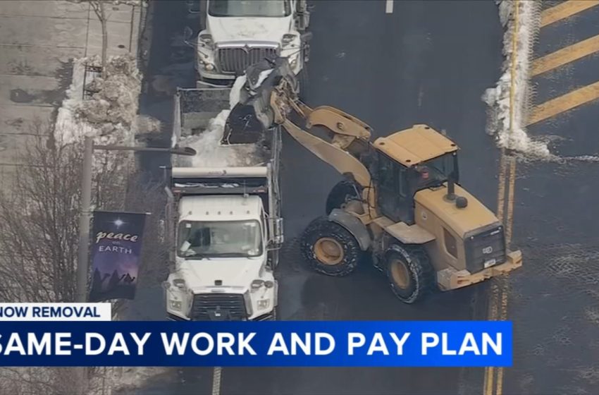  Philadelphia announces same-day work, pay program to speed up snow removal
