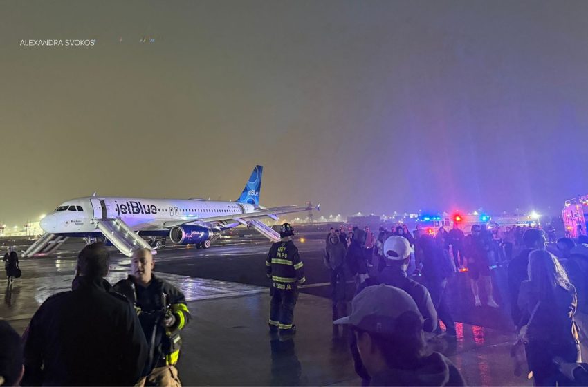  JetBlue flight returns to Newark Airport due to engine failure; full ground stop issued