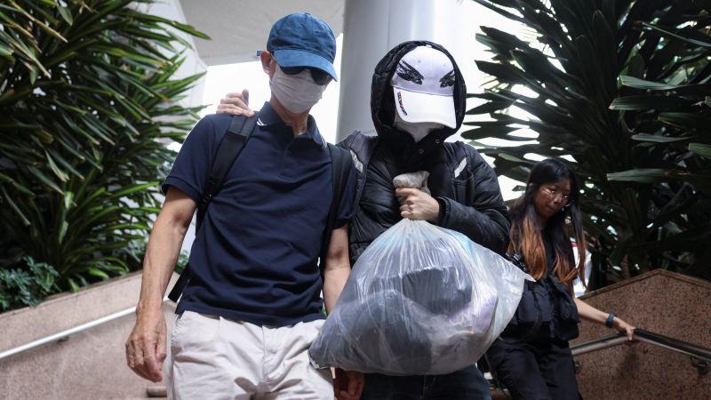  Hong Kong court jails father of US-based democracy activist under national security law