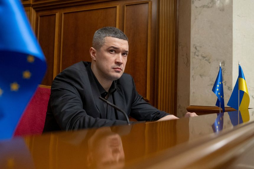 Newly appointed Defense Minister Mykhailo Fedorov, seen here attending Ukraine's parliament in Kyiv on January 14, 2026, has acknowledged the scale of the country's manpower challenges.