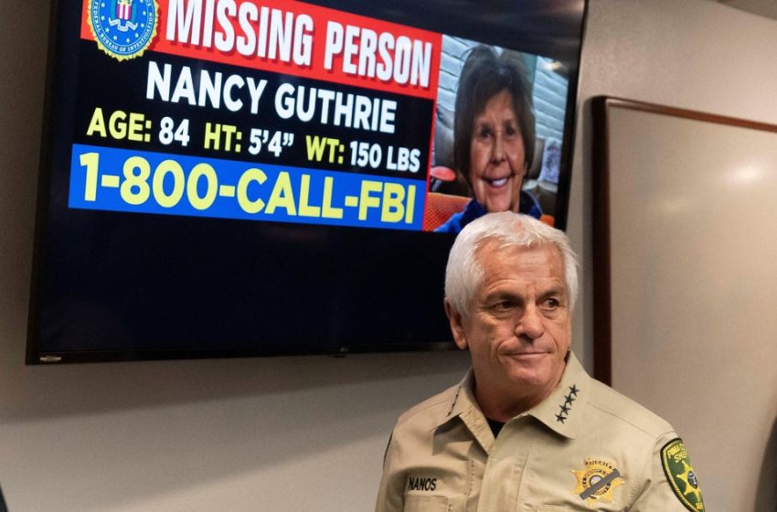  Arizona sheriff in Nancy Guthrie search defends sending DNA to Florida lab
