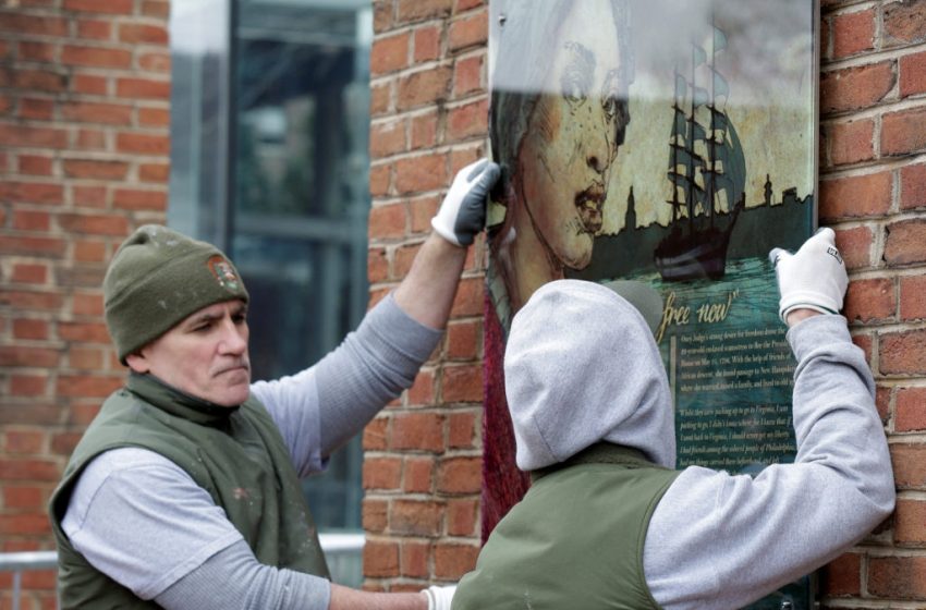  Slavery exhibit returns to Philadelphia’s Independence Mall after Trump administration ordered its removal