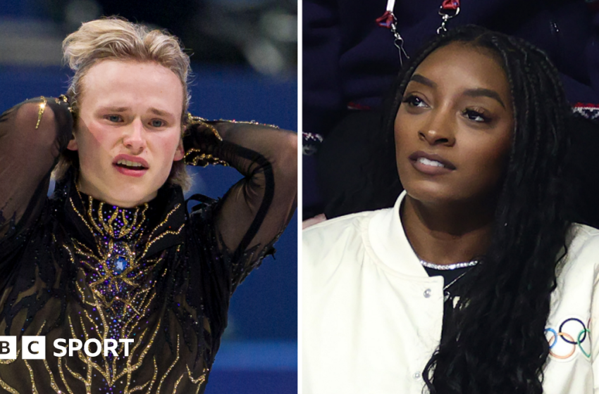  2026 Winter Olympics: Ilia Malinin meets Simone Biles after figure skating heartbreak