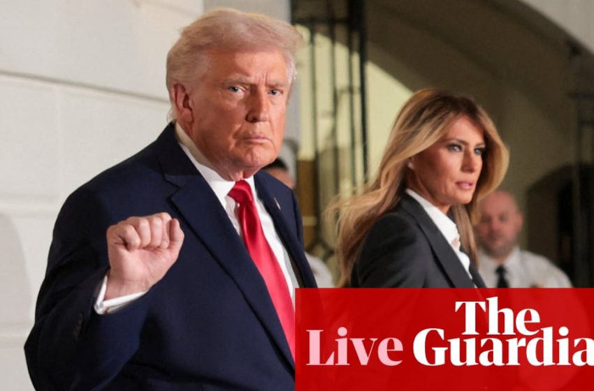  State of the Union address: Trump arrives at US Capitol as dozens of Democrats plan boycott – live updates | State of the Union address