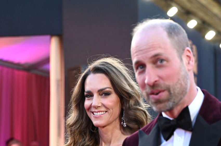 Kate Middleton has never looked more glamorous! Princess of Wales rewears rose pink Gucci gown to join Prince William at the BAFTAs