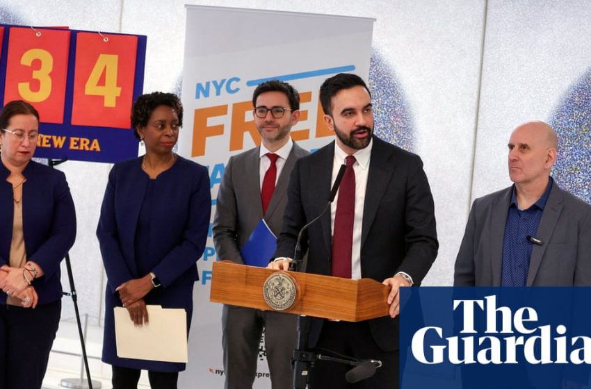  Rightwing critics blame Mamdani as New York snow fails to melt | Zohran Mamdani