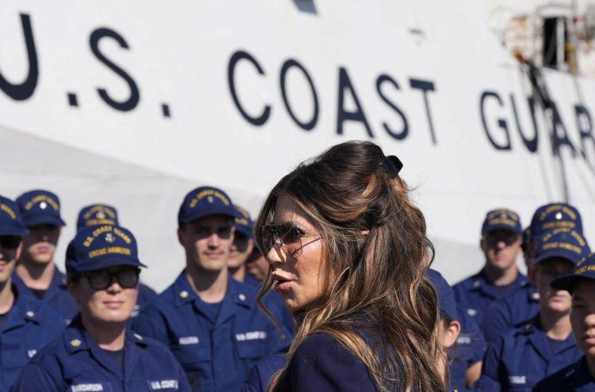  Noem’s use of Coast Guard resources strains her relationship with the military branch, sources say