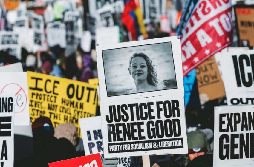  On the ground with thousands of protestors at the Minneapolis general strike