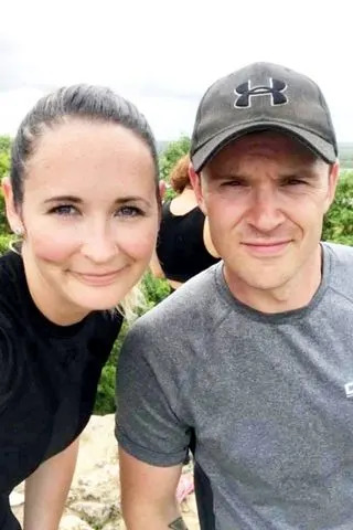 Vicki Purdey with her husband, Ian swns