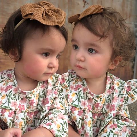 Side by side photos of Valyn Black Ashlee Black