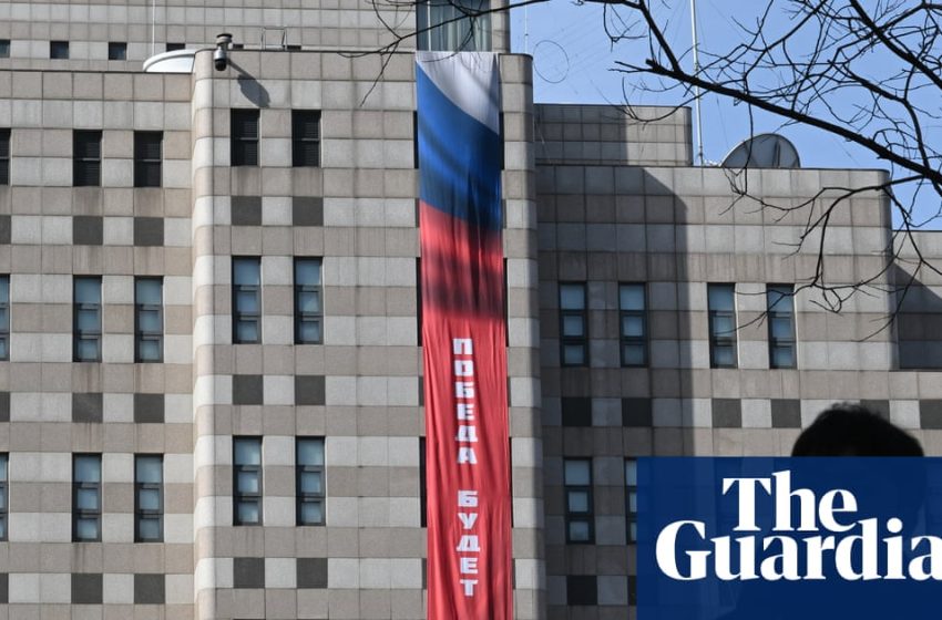  Ukraine war briefing: Russian embassy in Seoul raises ‘victory will be ours’ banner, drawing complaints | Ukraine