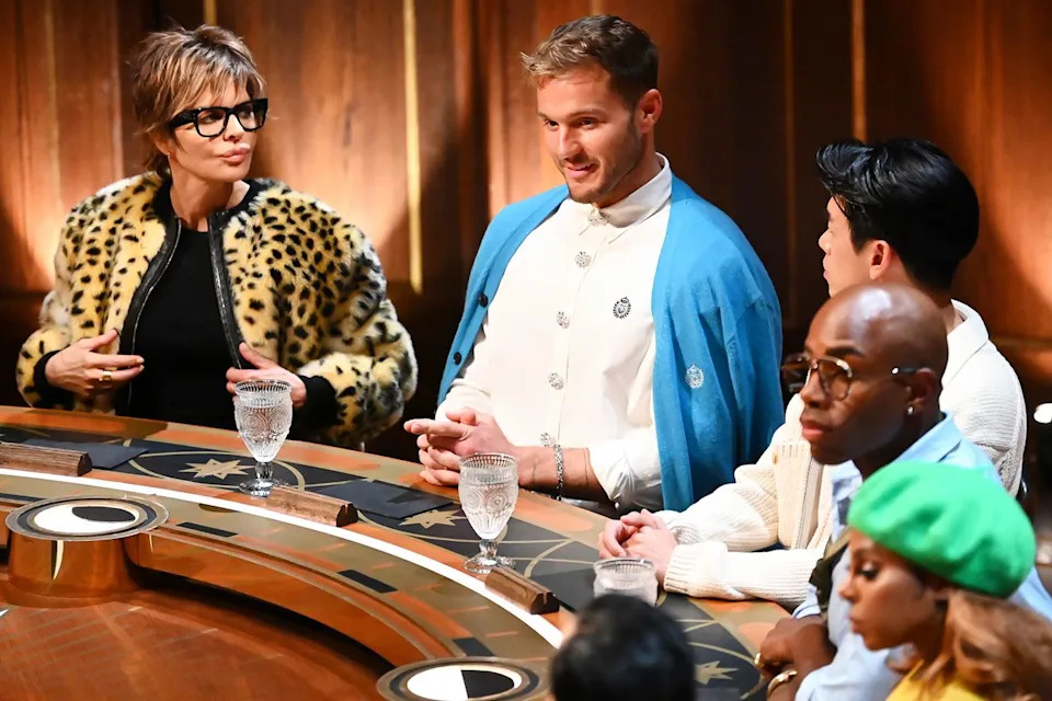 Lisa Rinna, Colton Underwood, Eric Nam, and Monét X Change on 'The Traitors' season 4Credit: Euan Cherry/Peacock