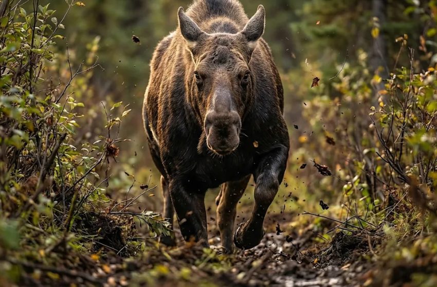  A Young Bear Thought It Found Easy Prey Until This 800-Pound Protector Intervened