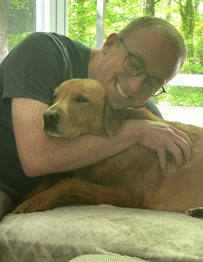 Previously, Ceto had alerted Johnson’s husband, Ben Byrn, 48, to the fact that he had colon cancer by acting anxiously around him and following him around. Chase Johnson/Cleveland Clinic / SWNS