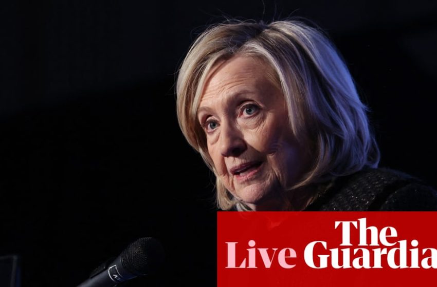  Hillary Clinton accuses Trump administration of Epstein files cover-up – US politics live | Trump administration
