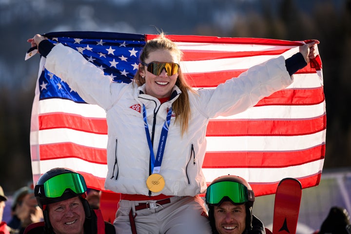 "I questioned my toughness and tenacity," Shiffrin wrote in her post after winning gold. "I questioned it all. And then I left those questions behind."