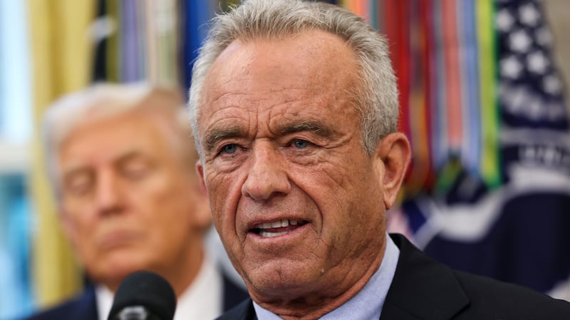 WASHINGTON, DC - SEPTEMBER 30: U.S. Secretary of Health and Human Services Robert F. Kennedy Jr. speaks after U.S. President Donald Trump announced a deal with Pfizer to lower Medicaid drug prices in the Oval Office of the White House on September 30, 2025 in Washington, DC. The Trump administration has reportedly reached an agreement with pharmaceutical company Pfizer to voluntarily sell its medications through Medicaid at lower prices.
