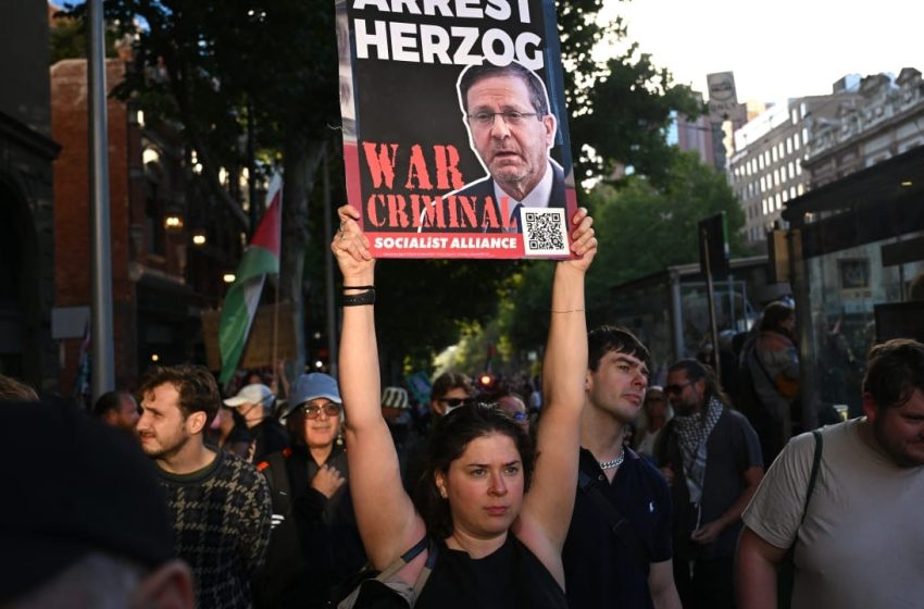  ‘Death to Isaac Herzog’ graffiti seen in Australian university