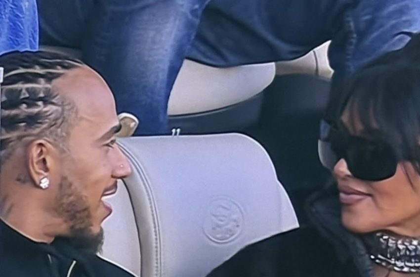  Kim Kardashian & Lewis Hamilton Confirm Relationship at Super Bowl