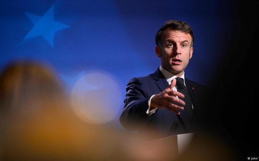  Macron warns Europe faces political and economic crisis