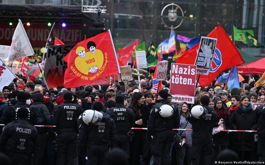  Protests against AfD events in Dortmund, Düsseldorf