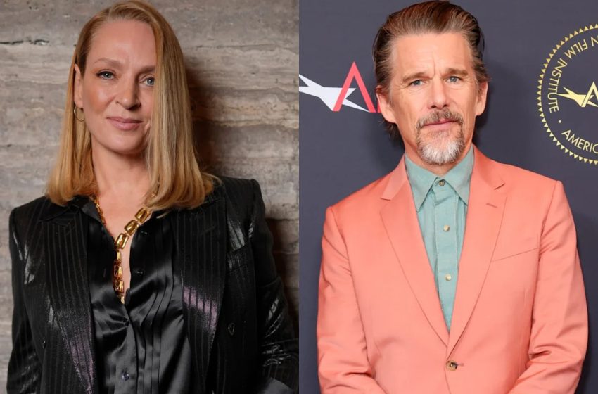  Exes Uma Thurman & Ethan Hawke Reunited on Valentine’s Day for the Sweetest Reason