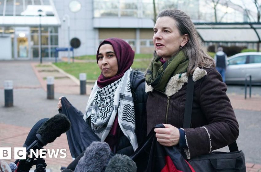  'Victory' in Palestine Action trial, say families – BBC