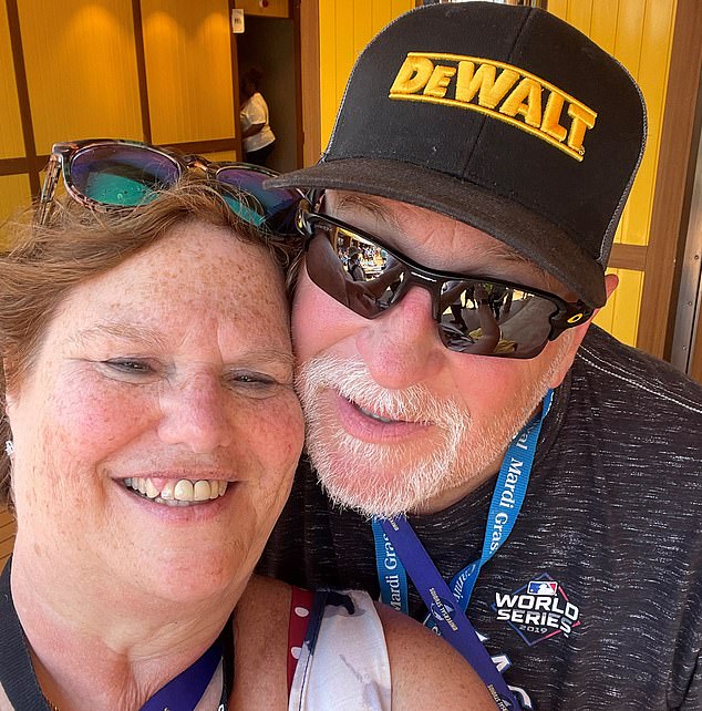 After four months of taking Ozempic to manage his diabetes, Todd Engel (right) claims he woke up with loss of vision in one eye. Nearly a year later, he lost sight in his other eye